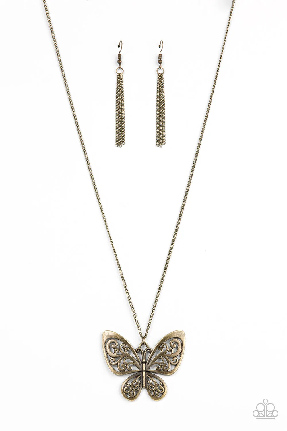 Necklaces Butterfly Boutique - Brass N2417