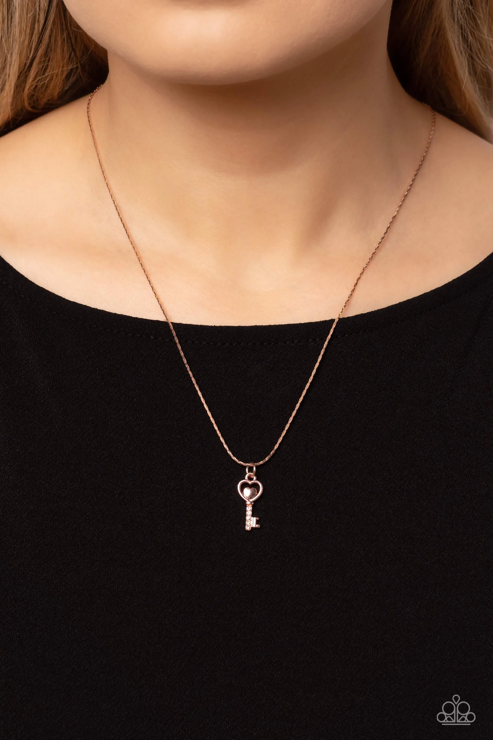 Necklaces LOVE-Locked - Rose Gold VDAY V112