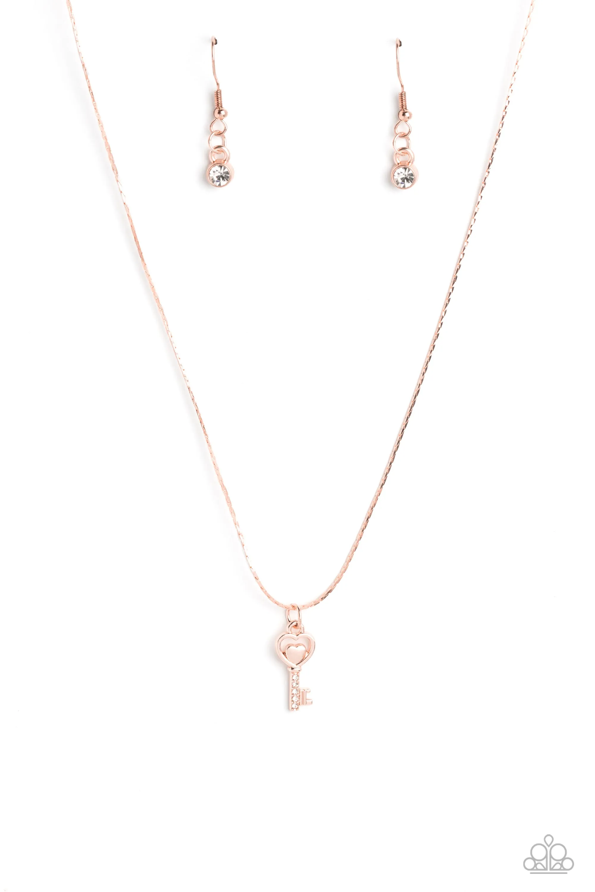 Necklaces LOVE-Locked - Rose Gold VDAY V112