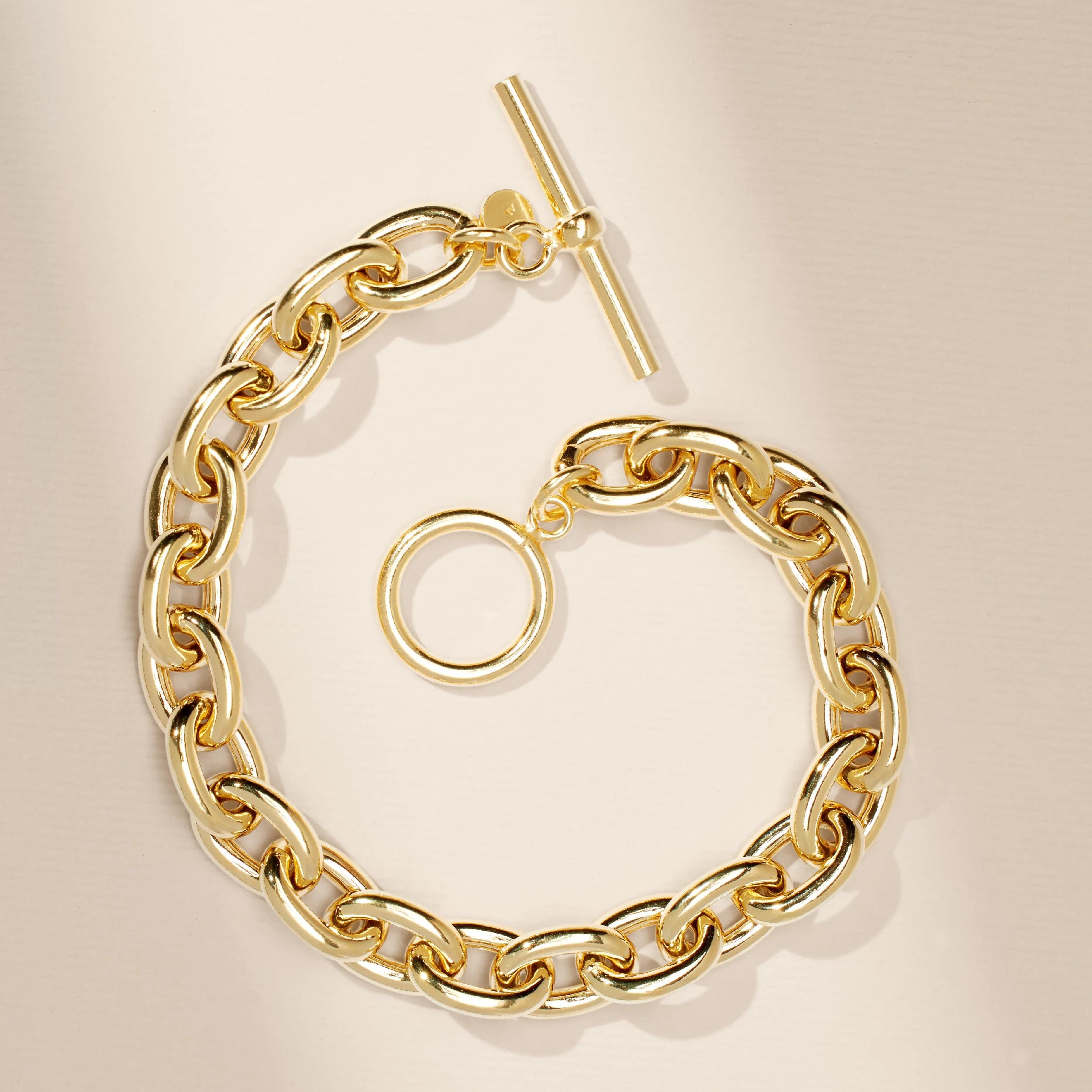 Oval Link Toggle Bracelet