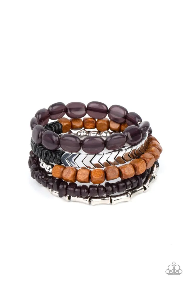 Paparazzi Bracelet ~ Outdoor Retreat - Black