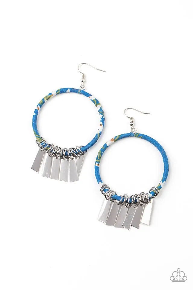 Paparazzi Earring ~ Garden Chimes - Blue