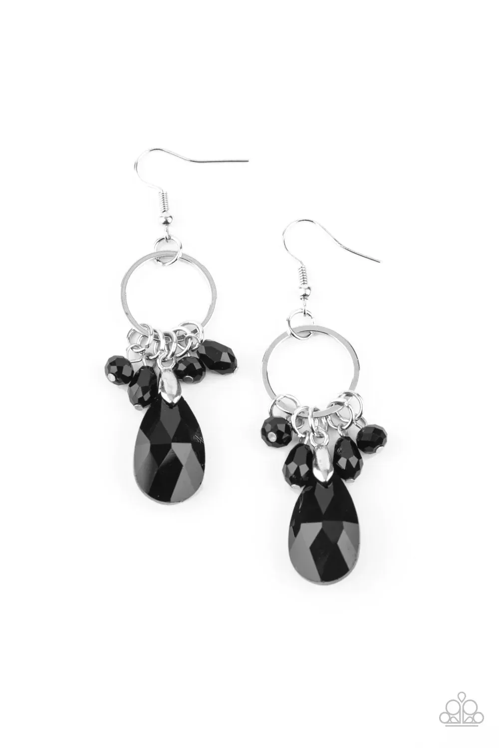 Paparazzi Earring ~ Unapologetic Glow - Black