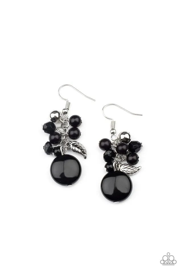 Paparazzi Earring ~ Whimsically Musical - Black