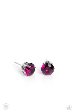 Paparazzi Just In TIMELESS Pink Post Earrings