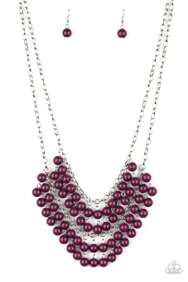 Paparazzi Necklace ~ Bubbly Boardwalk - Purple