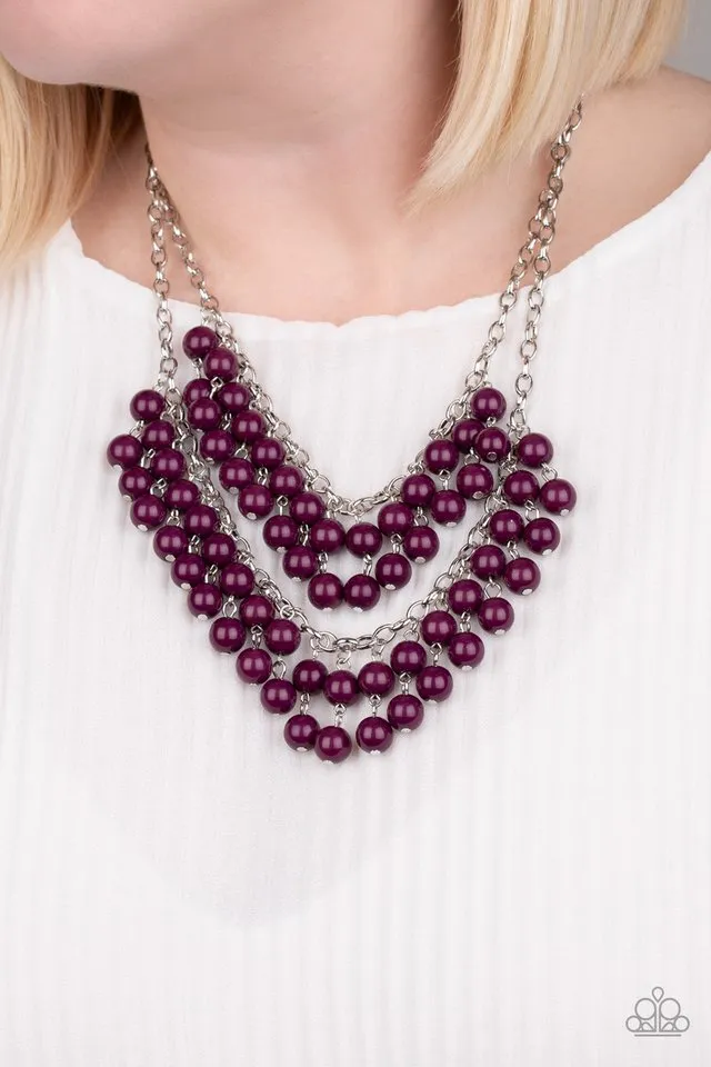 Paparazzi Necklace ~ Bubbly Boardwalk - Purple