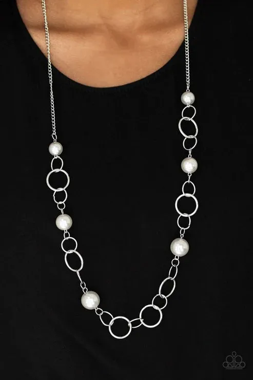 Paparazzi Necklace ~ Darling Duchess- Silver