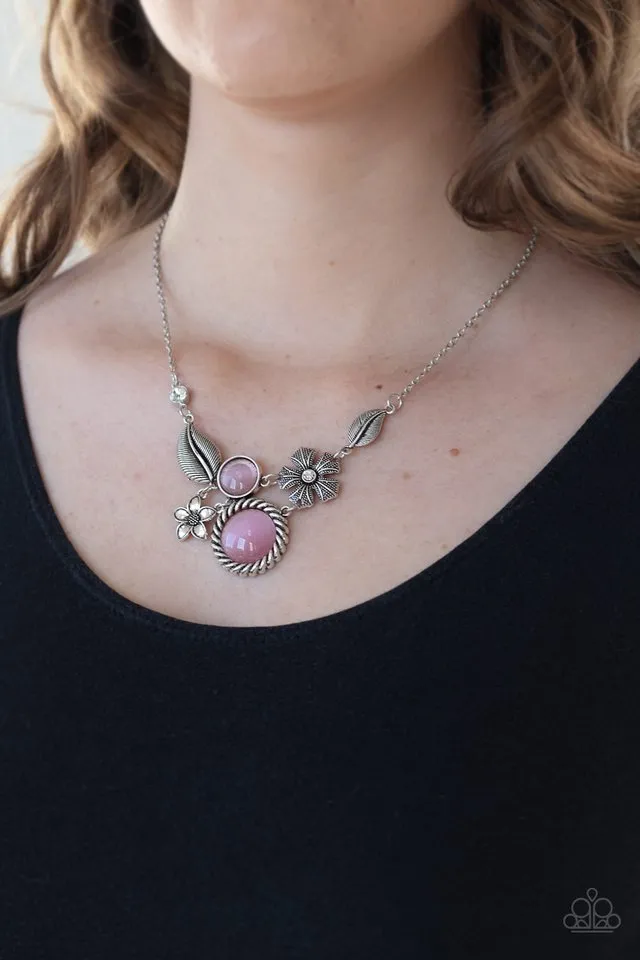 Paparazzi Necklace ~ Exquisitely Eden - Pink