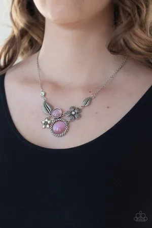 Paparazzi Necklace ~ Exquisitely Eden - Pink