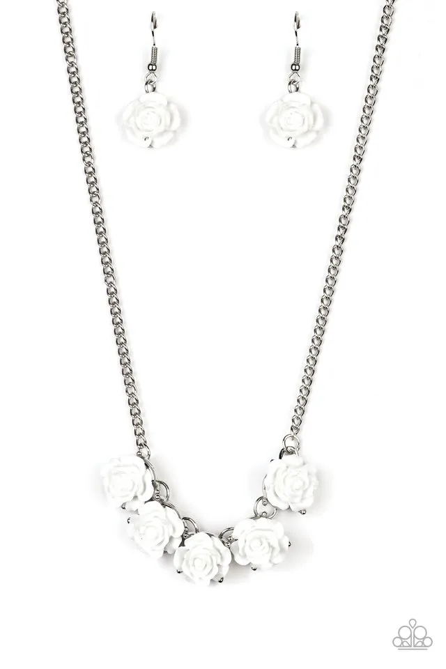 Paparazzi Necklace ~ Garden Party Posh - White