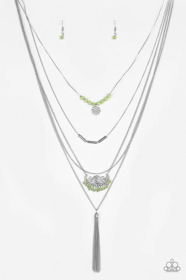 Paparazzi Necklace ~ Malibu Mixer - Green