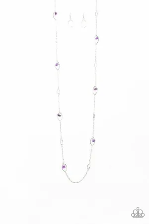 Paparazzi Necklace ~ Rocky Razzle - Purple