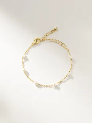 Pearl and Chain Bracelet