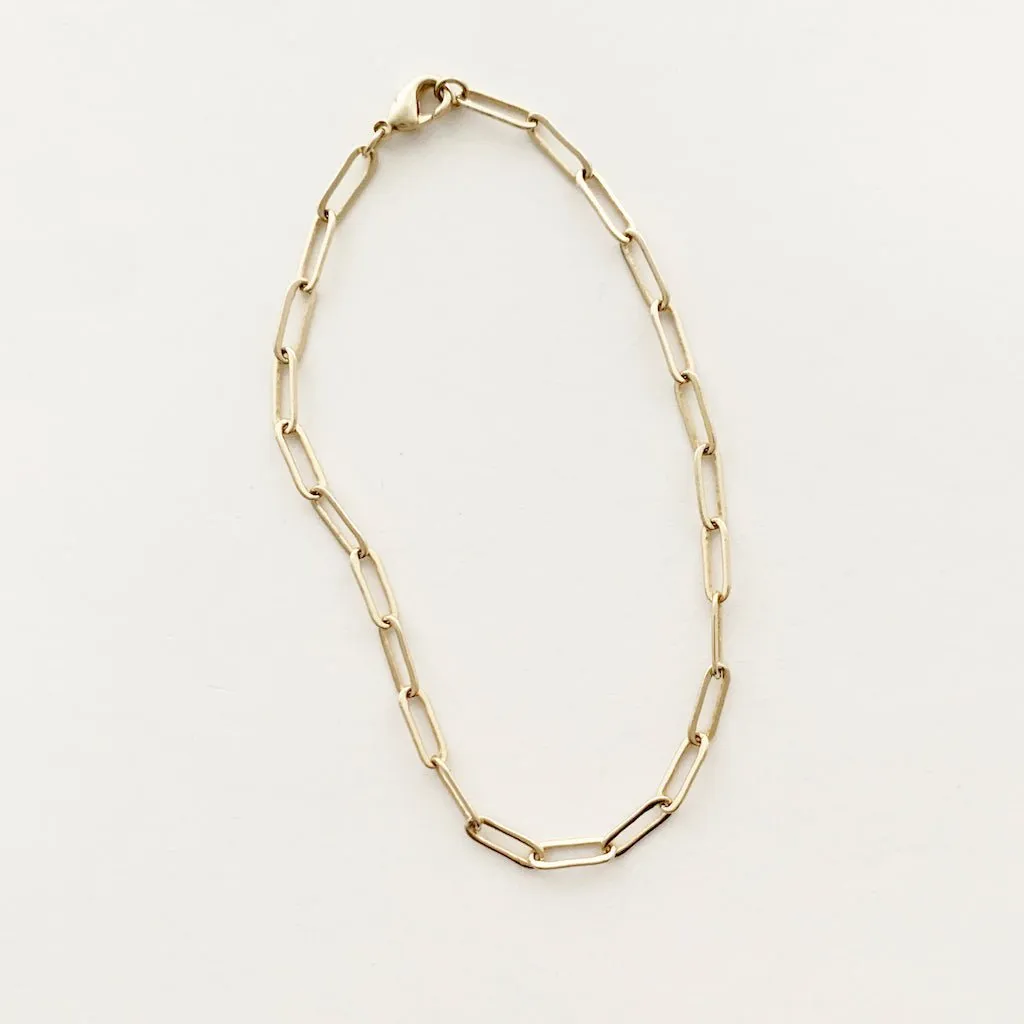 Piper Paperclip Chain Bracelet