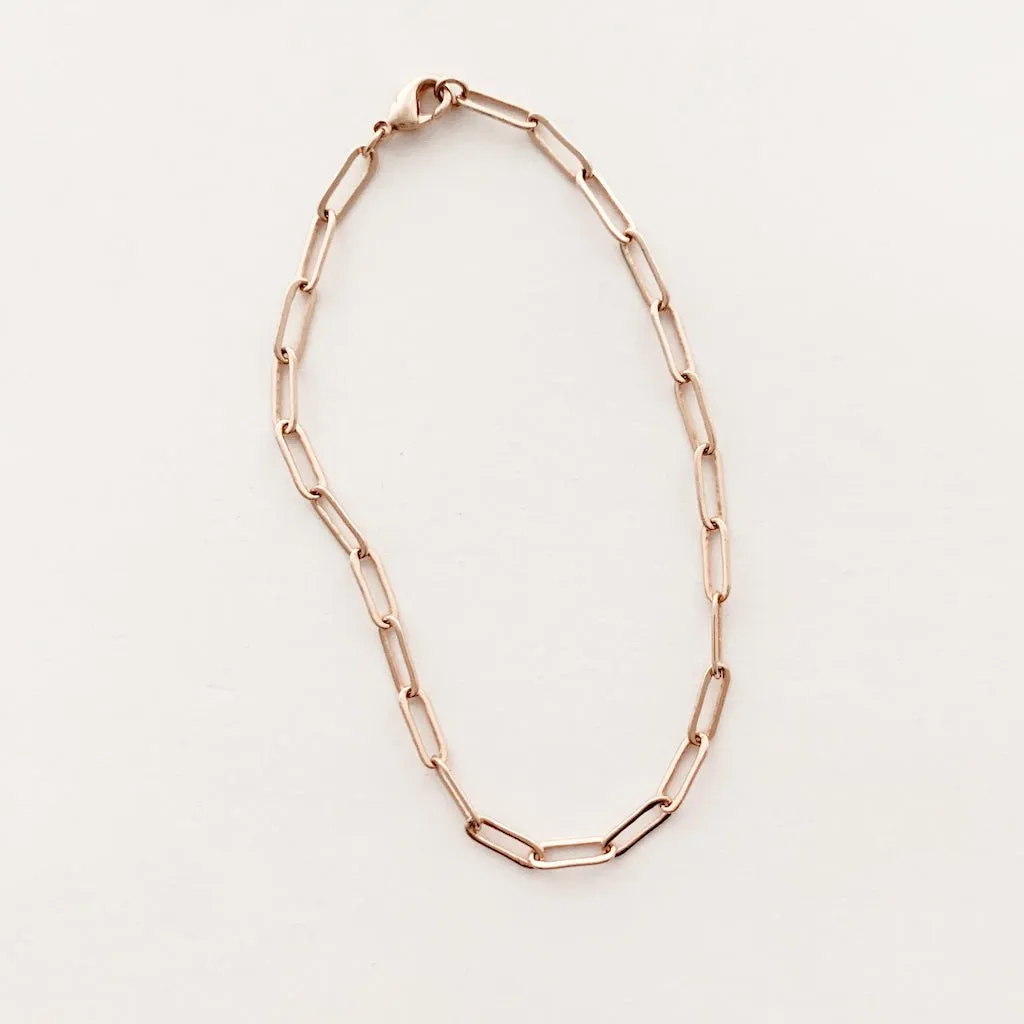 Piper Paperclip Chain Bracelet