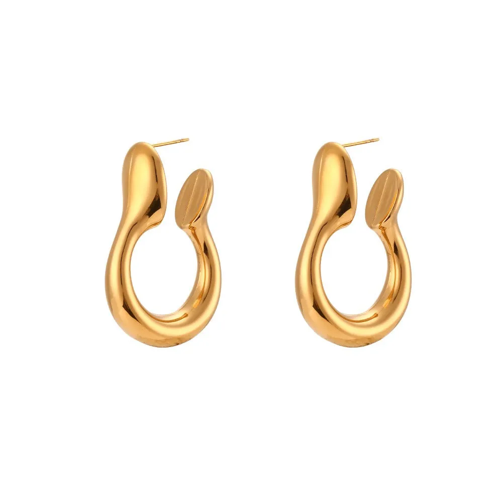 Pre Order:  Stainless Steel Hollow Earrings