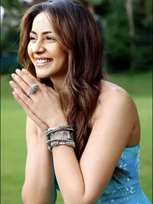 Rakul Preet Singh In Elite Trade Oxidised Silver Bracelet