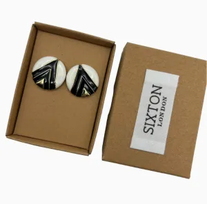 Retro Monochrome Earrings