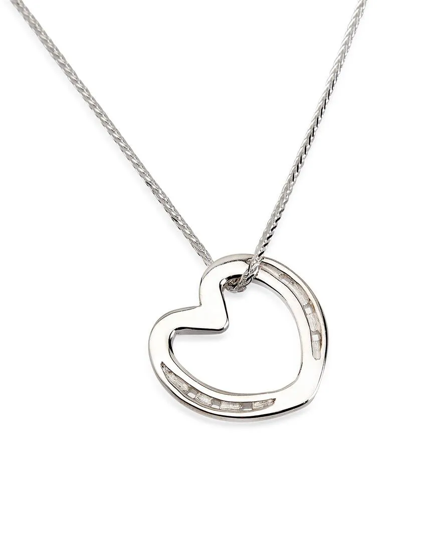 Shoe Heart Necklace - Unbound, Sterling Silver