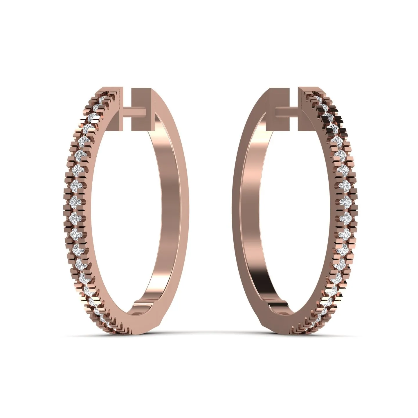 Sleek Silver Hoop Earrings