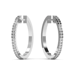 Sleek Silver Hoop Earrings