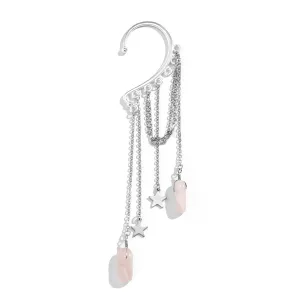 Sleek Starry Earrings with Crystal Tassel Accent For Women