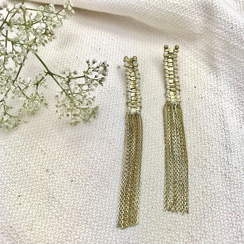 Temple Tassel Earrings: Boho Luxe Meets Timeless Tradition