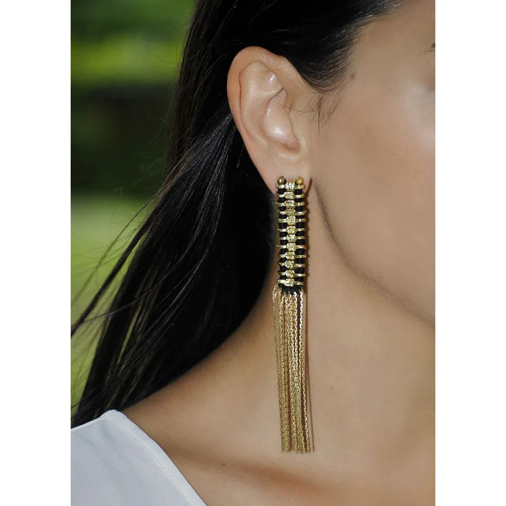 Temple Tassel Earrings: Boho Luxe Meets Timeless Tradition