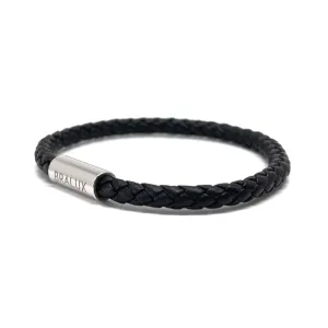 The Black Leather Bracelet