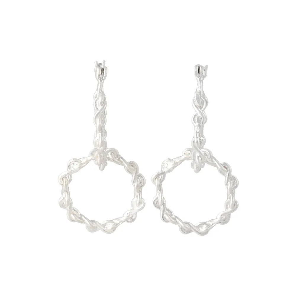 Twist Link Hoop Earrings