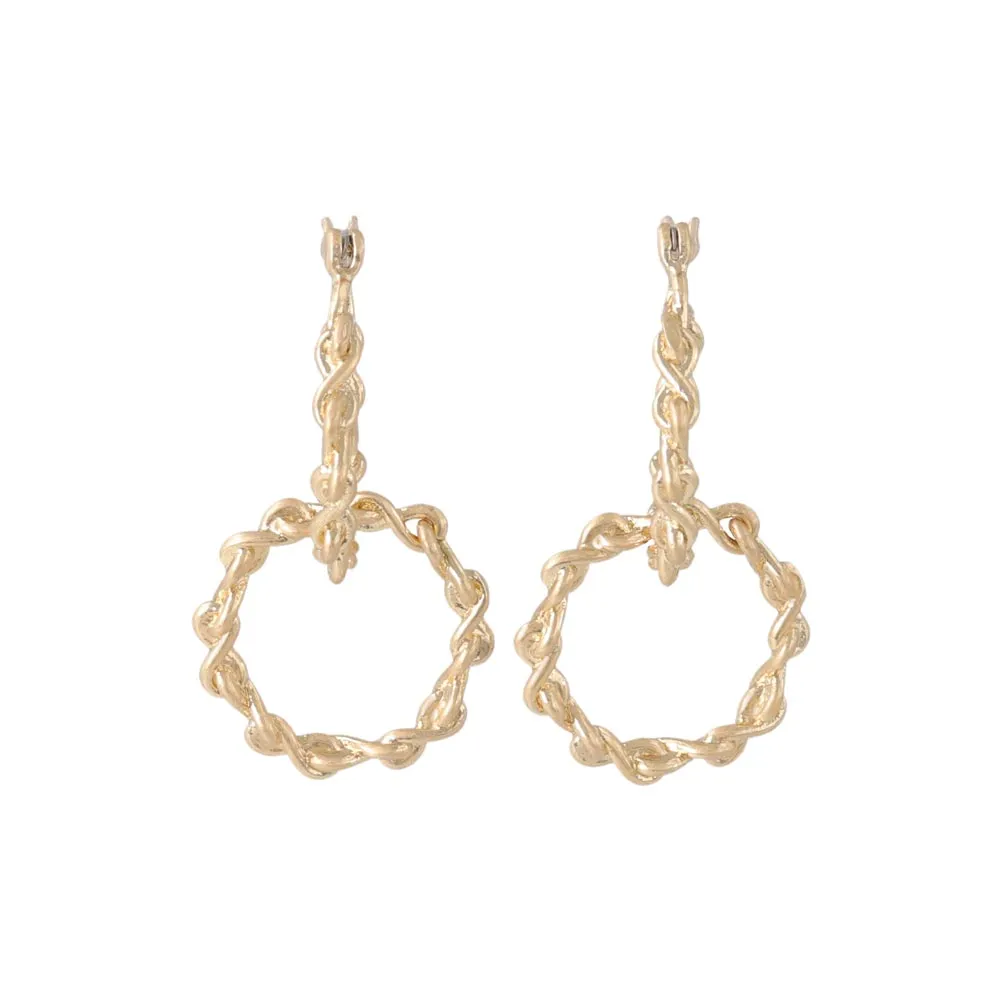 Twist Link Hoop Earrings