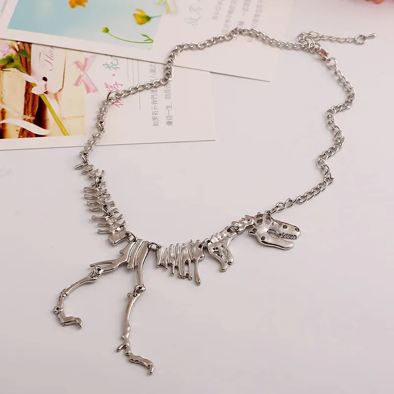 Tyrannosaurus Rex Skeleton Dinosaur Necklaces