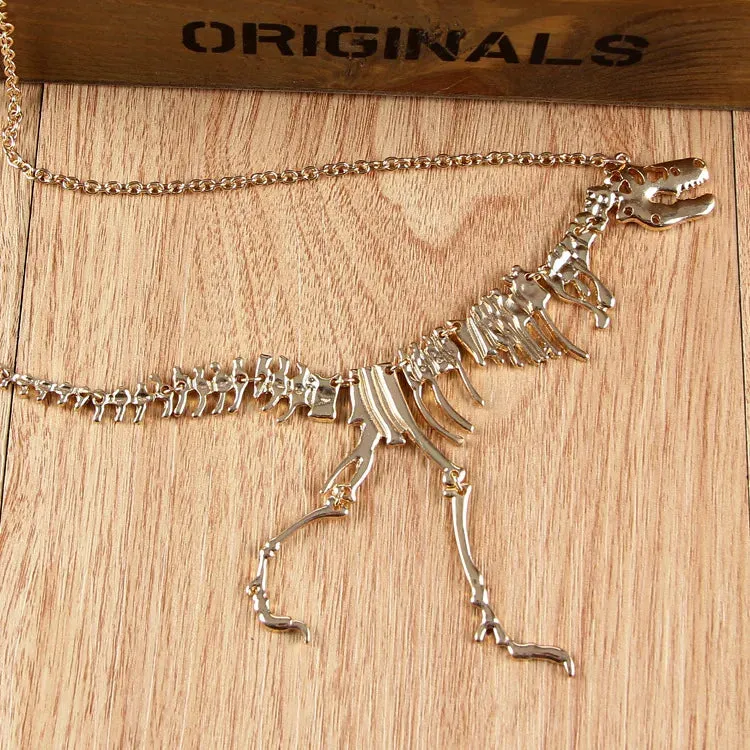 Tyrannosaurus Rex Skeleton Dinosaur Necklaces