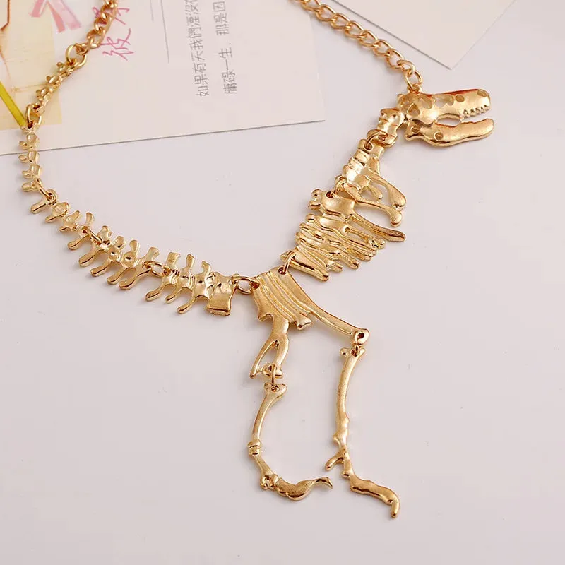 Tyrannosaurus Rex Skeleton Dinosaur Necklaces