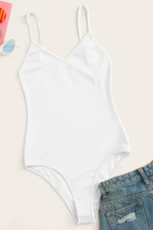 White Cami Bodysuit