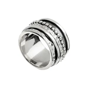 Wide Ring With Three Spinning Bands - Size Medium (Cannot Be Resized)