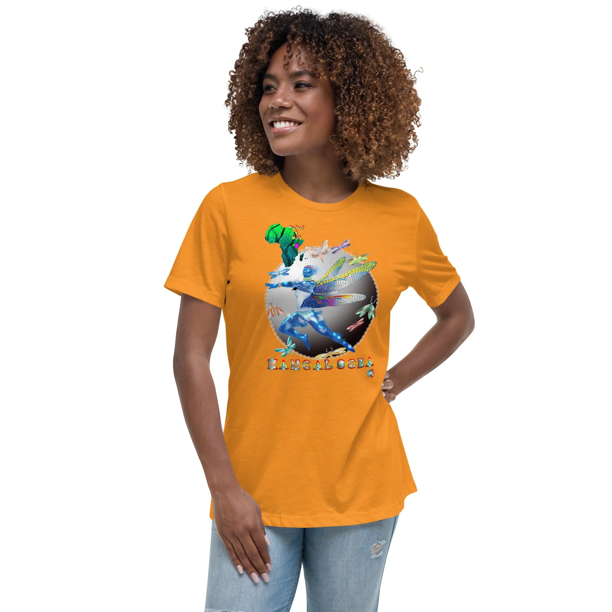 Women's Afrikkan Pantheon (African Gods) Kangalogba graphic t-shirt