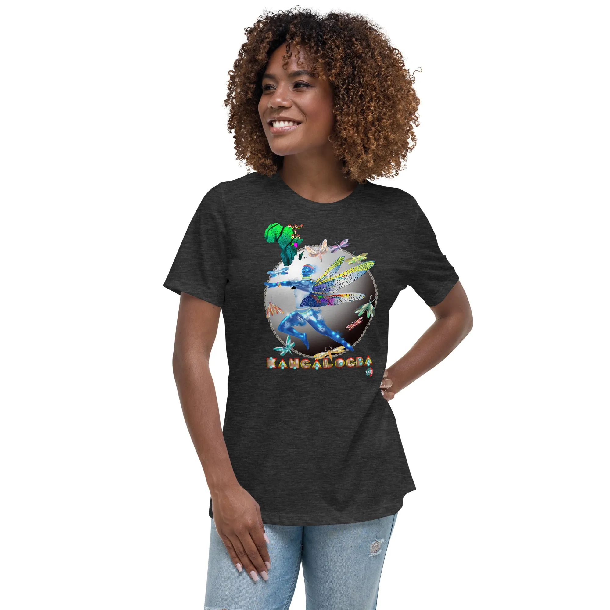 Women's Afrikkan Pantheon (African Gods) Kangalogba graphic t-shirt