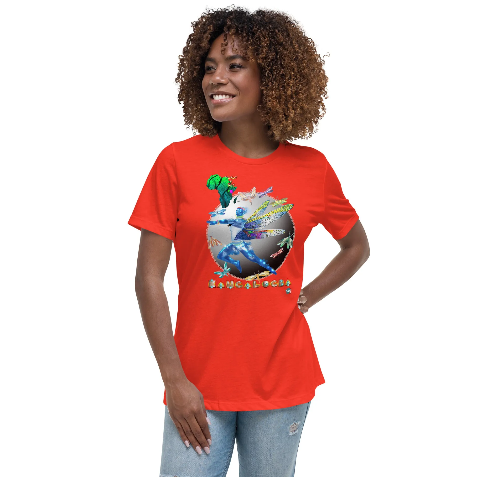 Women's Afrikkan Pantheon (African Gods) Kangalogba graphic t-shirt