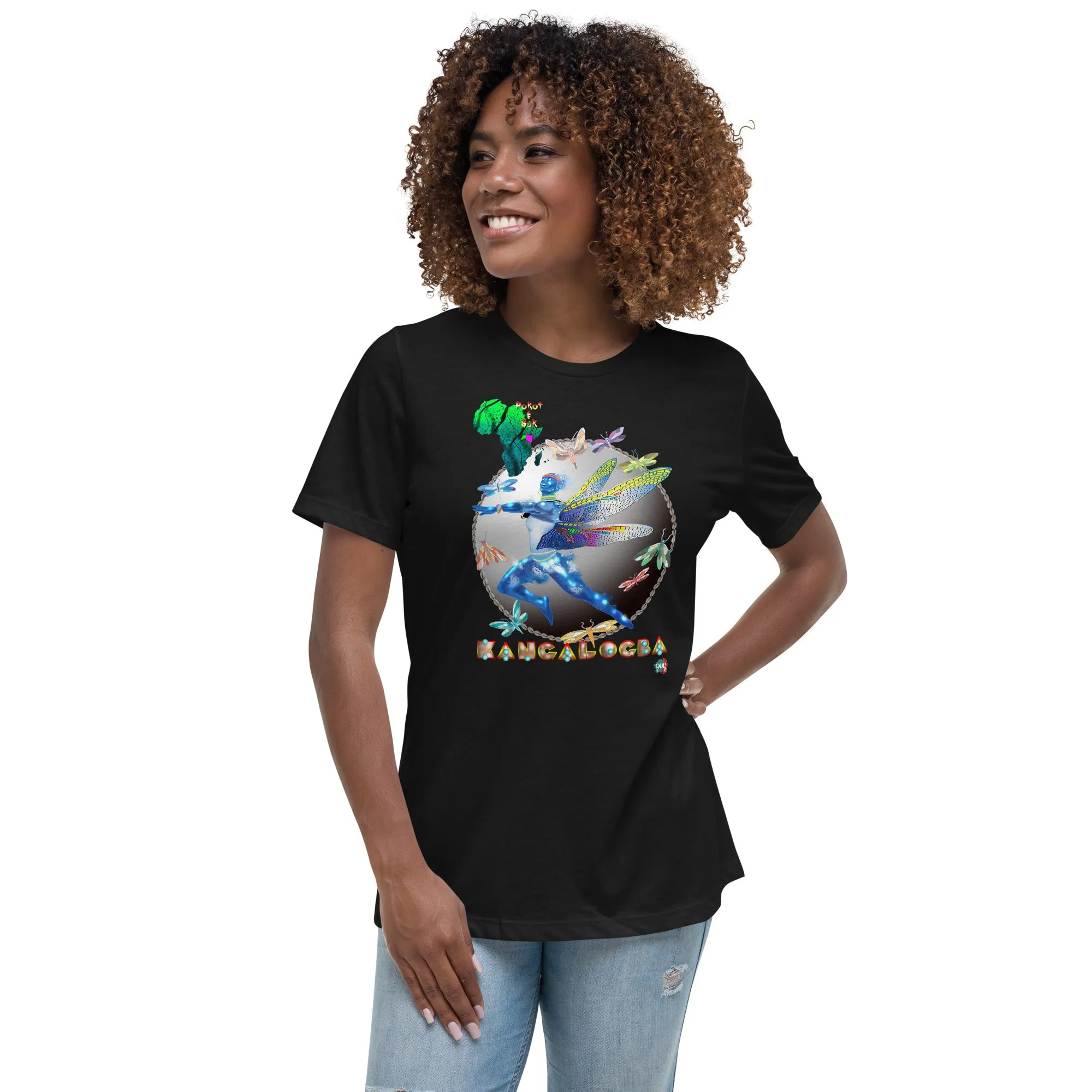 Women's Afrikkan Pantheon (African Gods) Kangalogba graphic t-shirt